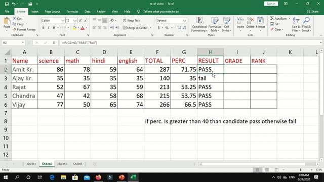 #20 Mark-sheet Calculation Ms Excel | MS OFFICE Course | TechView Team смотреть онлайн
