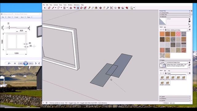 SketchUp tutorial for AutoCAD LT user : Draw sliding window смотреть онлайн