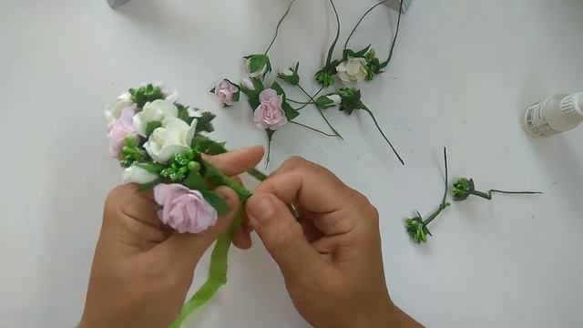 Венок с маленьких розочек своими руками легко и красиво смотреть онлайн