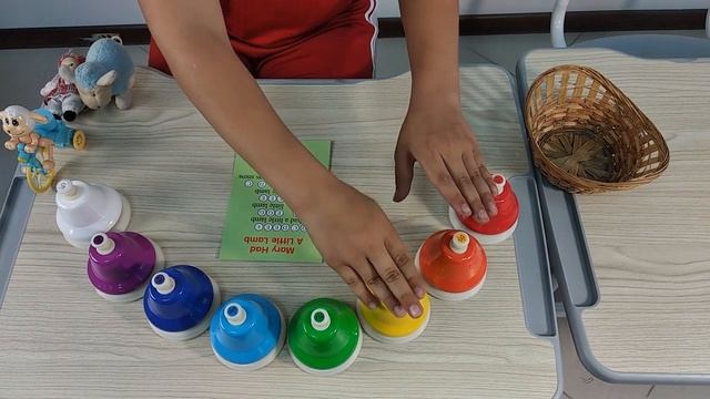 Mary had a little Lamb - how to play on Desk Bell Set смотреть онлайн
