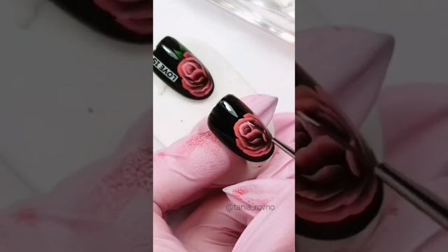 Лёгкая техника "Китайская роспись", рисуем розу от руки смотреть онлайн