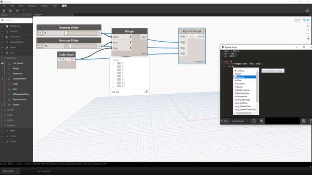 #1 Generate - Range | List | Dynamo API Python смотреть онлайн