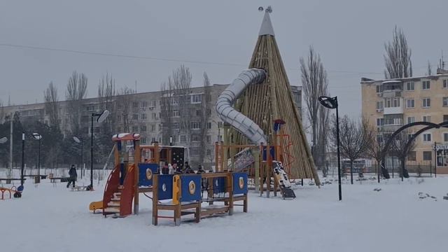 Зима в г Красноперекопске 17. 01. 2021г смотреть онлайн