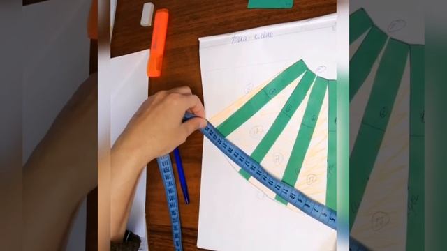 # ЮБКА-КЛЁШ, Юбка клёш складкасымен №5 моделирование сабағы смотреть онлайн