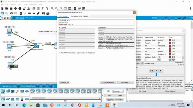 Deep Packet analysis | How the traffic flow on the network layer 1 to layer 7 | TCP/IP Module flow смотреть онлайн