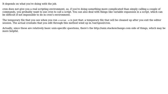 What's the advantage of using a bash script for cron jobs? (2 Solutions!!) смотреть онлайн