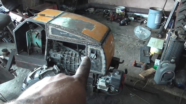 Минитрактор-переломка 4x4 #15. Внешка. Начинаем обшивать. Minitractor-4x4 fracture. смотреть онлайн