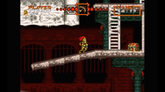 Super Nintendo (Snes) 16-bit Chou Makai Mura Stage 6 Merchant's Castle - Замок Торговца