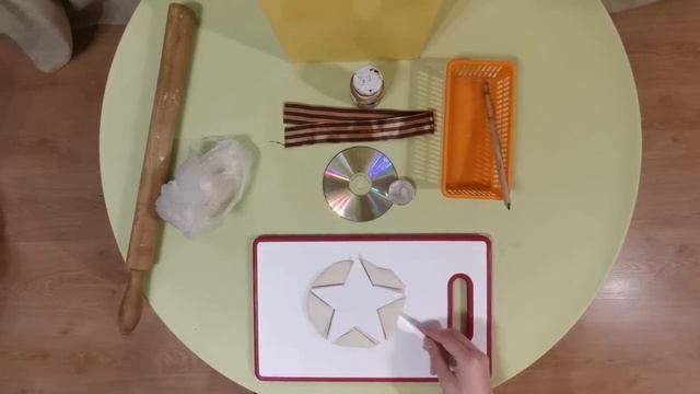 Поделка к 9 мая. Подсвечник из теста смотреть онлайн