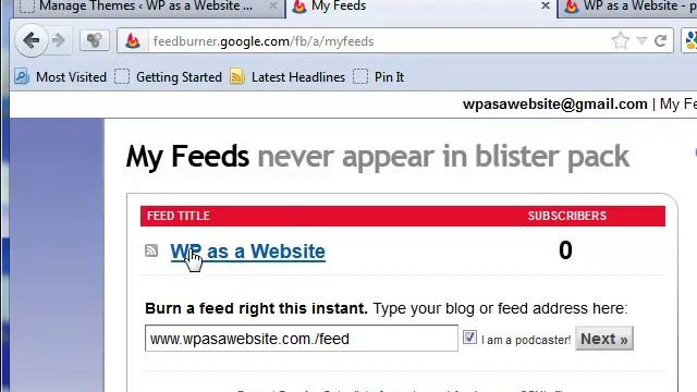 Wordpress for Beginners - Burn A Feedburner Feed смотреть онлайн