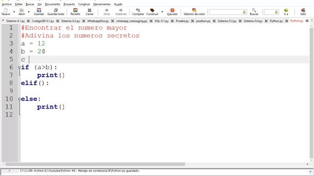 Python #5 - Manejo De Condicionales IF - ELIF - ELSE смотреть онлайн