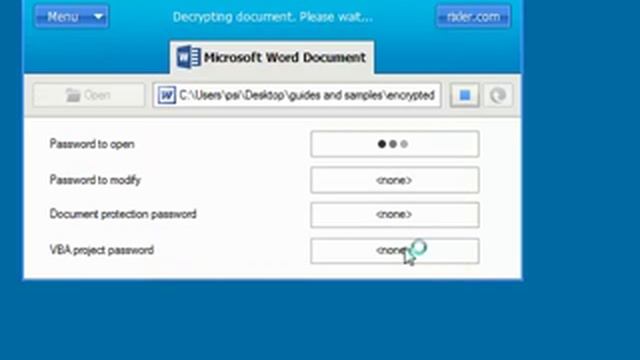 Word Password Recovery Master video tutorial смотреть онлайн