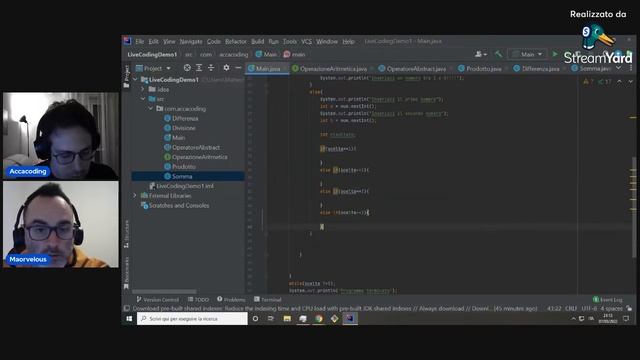 Live Coding ITA - Java / Matteo Curci x Maorvelous смотреть онлайн