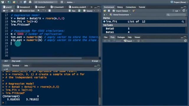 Example of Monte Carlo Simulation in R || (Estimating Regression Coefficients) || Stat Legend смотреть онлайн