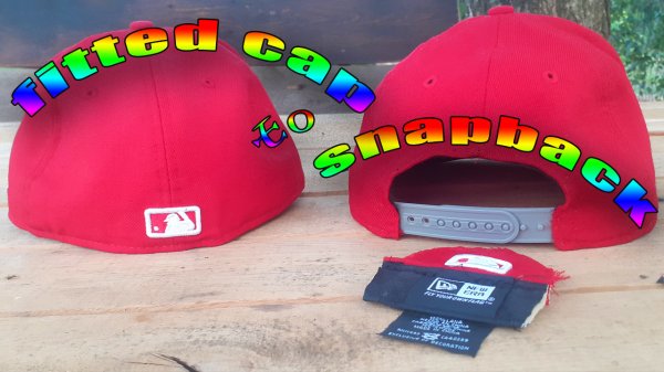 Как сделать snapback из нерегулируемой бейсболки