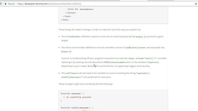 Refused to execute inline event handler in chrome extension смотреть онлайн