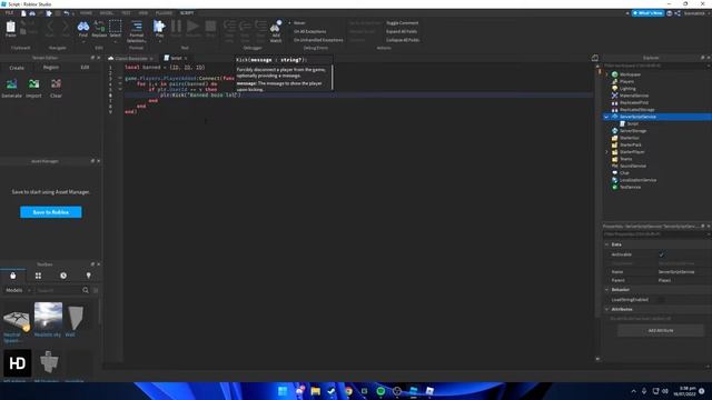 How To Create A Ban List In Roblox Studio (2022) смотреть онлайн
