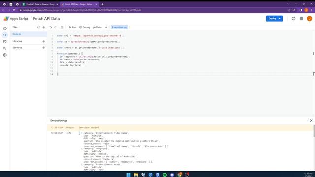 Automate Google Workspace : Fetch API JSON data to Google Sheets смотреть онлайн