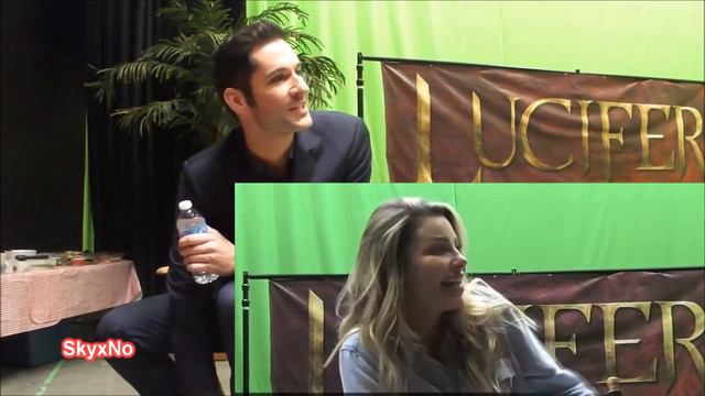 (Lucifer) Lauren German and Tom Ellis Fun Little Exchange смотреть онлайн