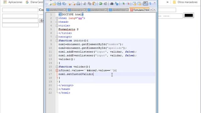 Método setCustomValidity de Javascript смотреть онлайн