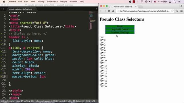 Lecture 15: Pseudo-Class Selectors смотреть онлайн