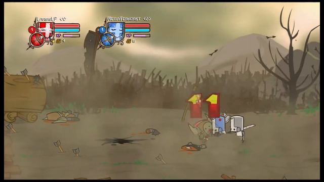 Let's play Castle Crashers together #1 - Der rote und der blaue Ritter смотреть онлайн