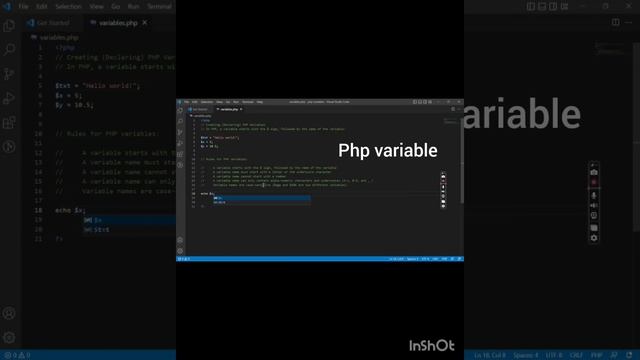Php variable | how to assign value in variable | смотреть онлайн