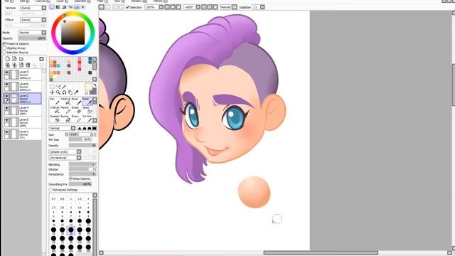 How to do Colored Line Art in Paint Tool Sai смотреть онлайн