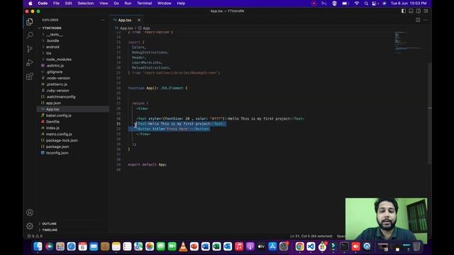 React Native Components View, Texts, Buttons, Flex and Inline Styling | Urdu/Hindi #reactnative смотреть онлайн