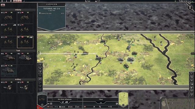 Panzer Commander 2: Tutorial 2: Introduction to Combined Arms Warfare (Turns 6-9) смотреть онлайн