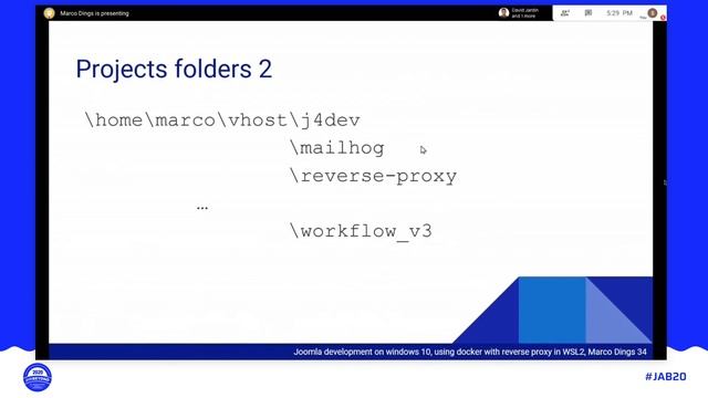 JAB20 – Joomla development on Windows 10, using Docker and Traefik in Windows Subsystem for Linux 2 смотреть онлайн