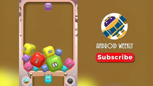Merge 2048 Cube 3D. Unlock 16384 (16k) смотреть онлайн