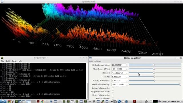 Webcam Microphone - reduce background room noise & static with the "Noise-repellent" Lv2 plugin смотреть онлайн