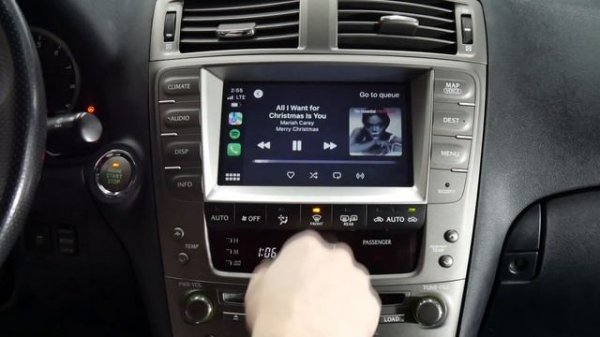 Lexus IS 250 350 ISF 2006 2007 2008 2009 VLine Apple® CarPlay Demo LEX5 aftermarket retrofit