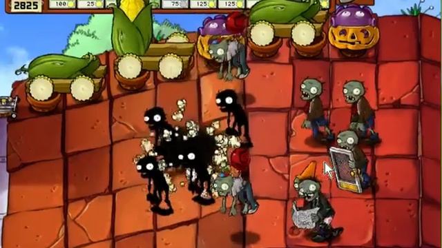 Plants Vs. Zombies Survival Roof Hard Without Symmetry (Only One Row) смотреть онлайн