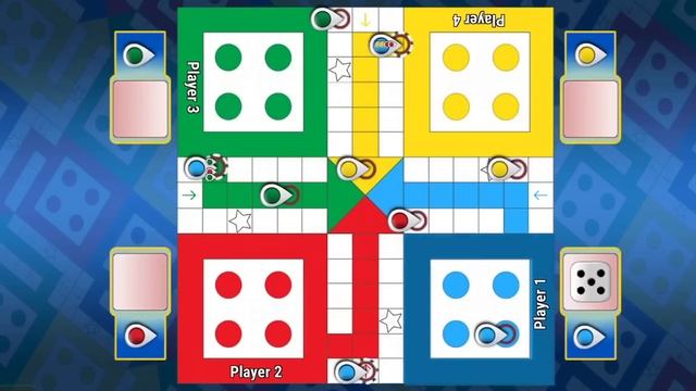 Ludo game in 4 players | Ludo king 4 players | Ludo gameplay смотреть онлайн