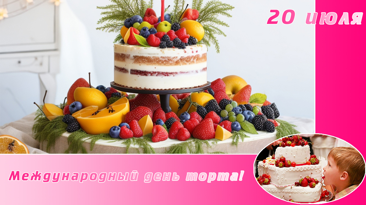 20 июля Прикольное, веселое и оригинальное поздравление с ДНЕМ ТОРТА! смотреть онлайн