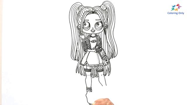 How to Draw Alt Girl LOL OMG Girl смотреть онлайн