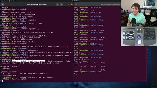 python can import from zips! (intermediate) anthony explains #397 смотреть онлайн
