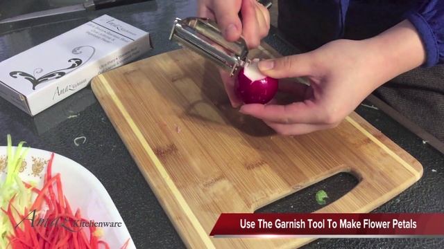 Video Instruction Garnishing: Garnish Tomato and Beet Flower, Cucumber Roll. смотреть онлайн