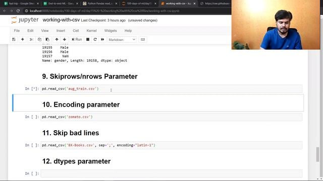 Working with CSV files | Day 15 | 100 Days of Machine Learning смотреть онлайн