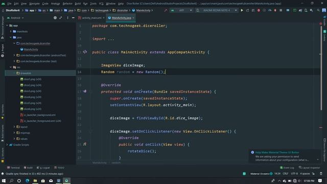 Dice Roller App in Android Studio with Animation using Java- Android Studio Tutorial - easy guides смотреть онлайн