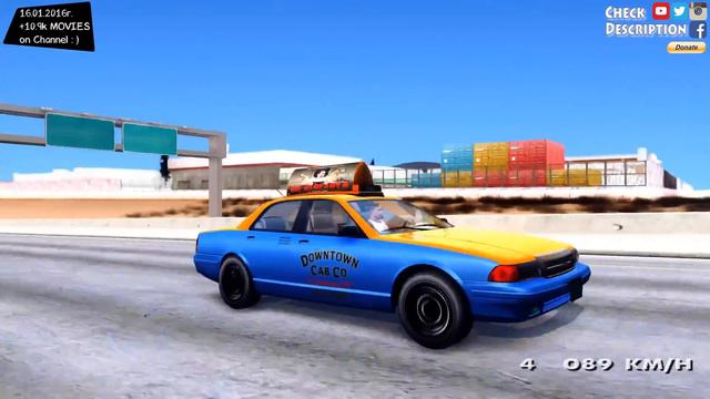 GTA San Andreas - GTA 5 Vapid Stanier II Taxi EnRoMovies _REVIEW смотреть онлайн