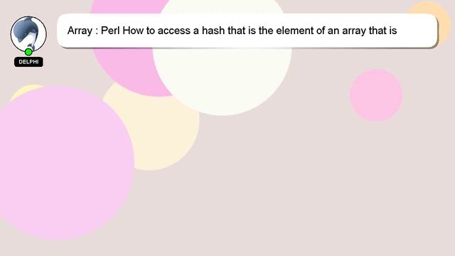 Array : Perl How to access a hash that is the element of an array that is the value of another hash смотреть онлайн