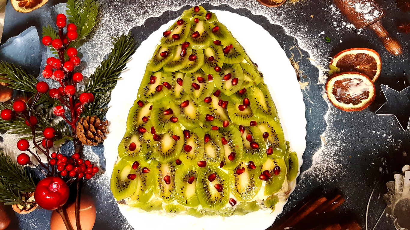 НОВОГОДНИЙ САЛАТ ЁЛОЧКА ,ОЧЕНЬ ВКУСНЫЙ смотреть онлайн