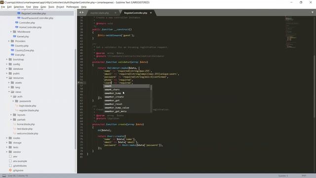 Laravel Application | Adding Custom Fields in Register Controller | 36 смотреть онлайн