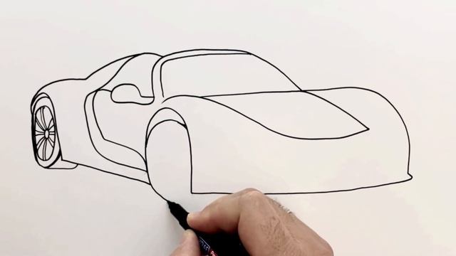 How To Draw Porsche 918 Spyder - Step By Step - How To Draw A Car Easy - [ Sport Cars Drawing ]