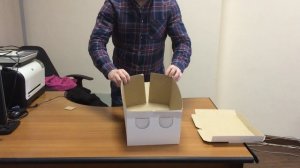 Как собрать коробку под торт