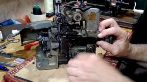 Обзор оверлока 51 кл. Чистка, смазка, иглы.