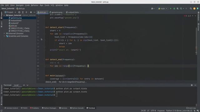 k-mer analysis with python: estimating the genome size from raw data [01] смотреть онлайн